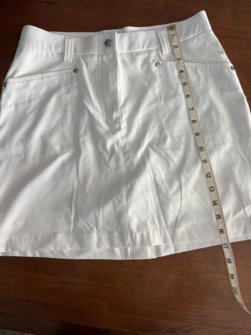 Daily White Women's Golf A-Line Skorts - Classic Lightweight Style